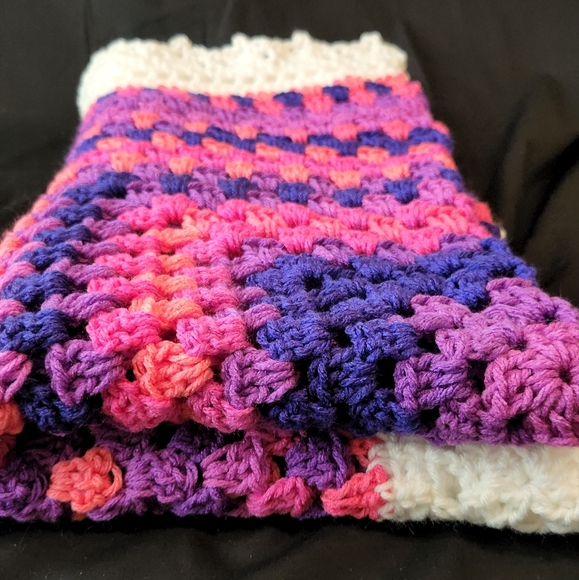 Handmade Crochet Flamenco Baby Blanket - Picture 7 of 7